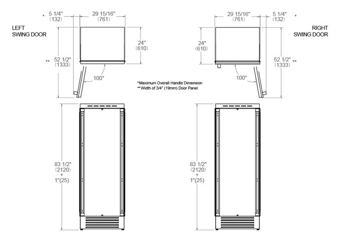 30 Built-in Freezer Column | Bertazzoni